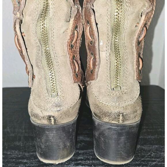 Nine West Vintage America Collection Suede Knee High Size 9 M Brown Rear Zip - Picture 9 of 16